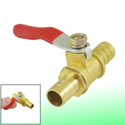uxcell Uxcell 10mm Outside Dia Compressor Accessory Forged Gas Ball Safety Valve Red Gold Tone