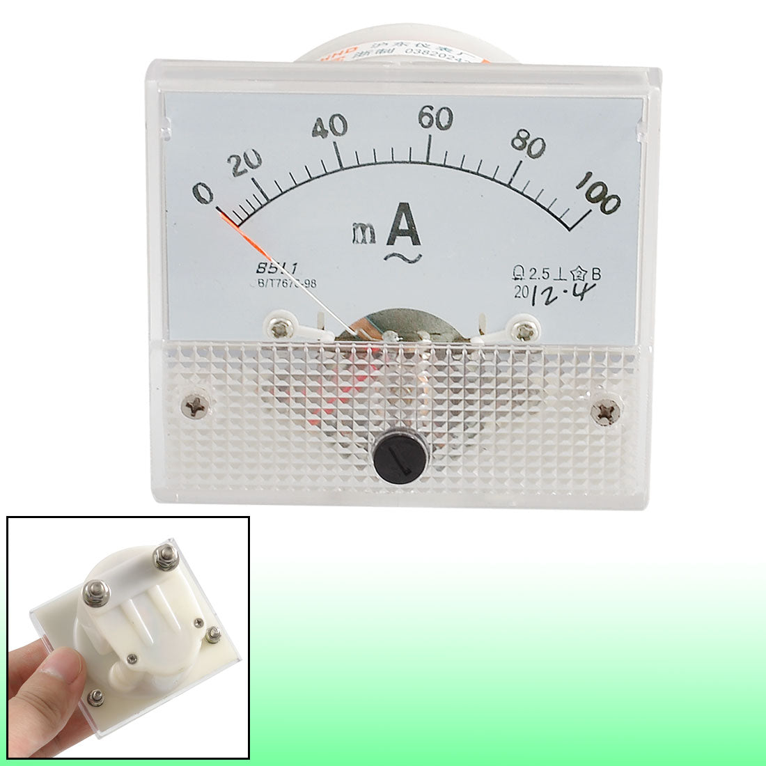 uxcell Uxcell Analog AC 0-100MA Scale Range Milliampere Ammeter Panel Meter