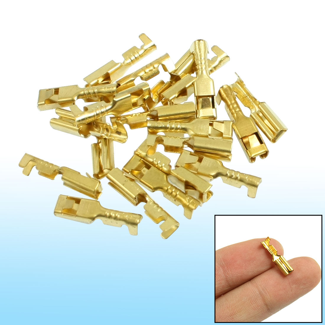 uxcell Uxcell 20 Pcs Female Spade Cable Wire Terminals for 2.8mm Connectors