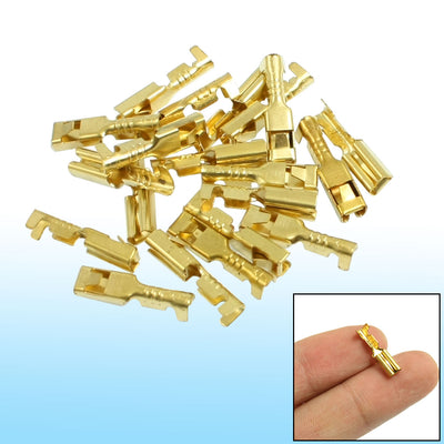 Harfington Uxcell 20 Pcs Female Spade Cable Wire Terminals for 2.8mm Connectors