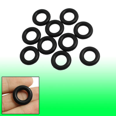 Harfington Uxcell 4mm x 18mm Black Nitrile Rubber Sealing O Ring Seal Washer Grommets 10 Pcs
