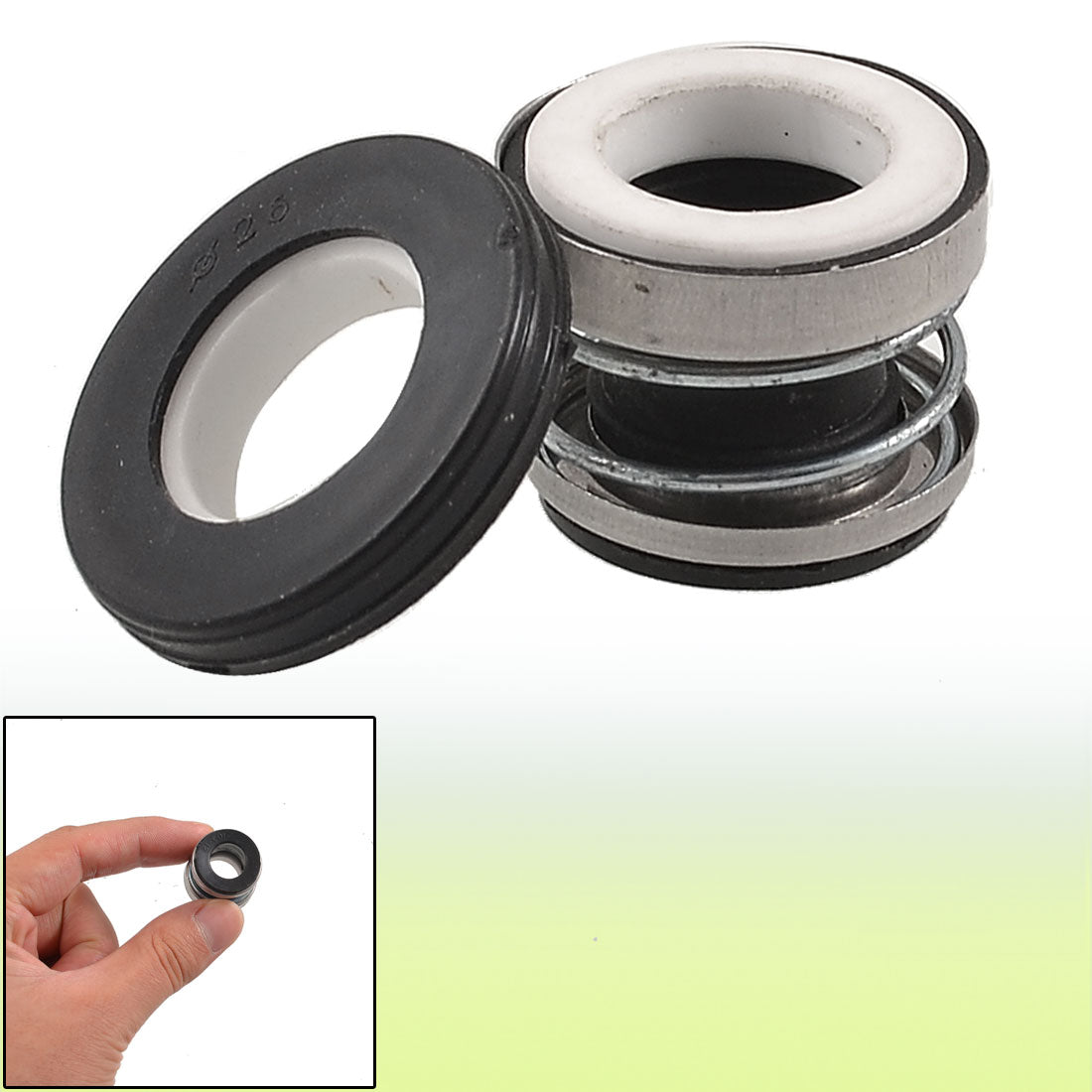 Uxcell Rubber Bellows Ceramic Rotary Ring 12mm Inner Dia Pump ...
