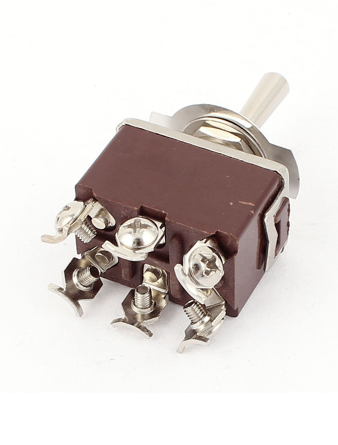 uxcell Uxcell AC 250V/15A 6 Screw Terminals ON/OFF/ON Latching 3 Position DPDT Toggle Switch