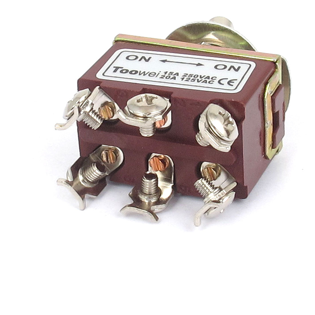 uxcell Uxcell AC 250V/15A 125V/20A 6 Screw Terminals On-On 2 Position DPDT Toggle Switch