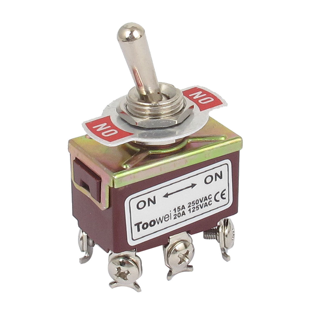 uxcell Uxcell AC 250V/15A 125V/20A 6 Screw Terminals On-On 2 Position DPDT Toggle Switch