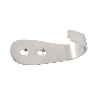 Harfington Uxcell 2x 2mm Thickness Stainless Steel Robe Clothes Towel Hook Hangers
