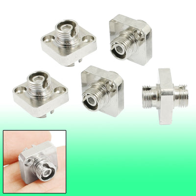 Harfington Uxcell 5 Pcs Fiber Optic Mating Adapter FC Female to Female Connector