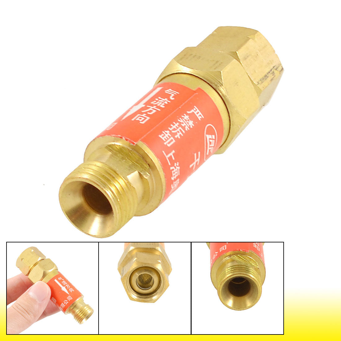 uxcell Uxcell HF-2 Metal Flashback Arrestor Acetylene Gas Check Valve Replacements