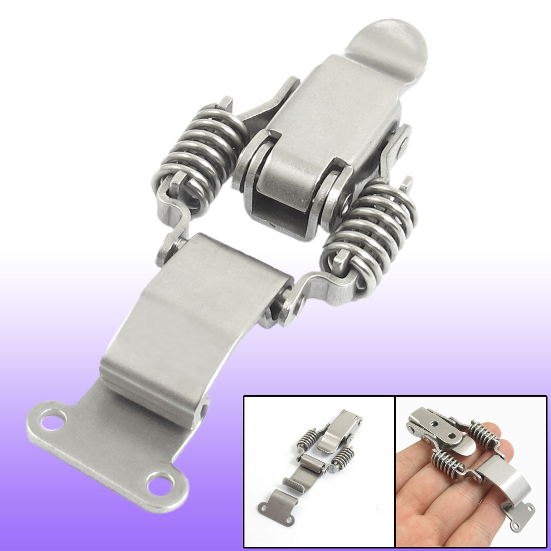 Harfington 3.3" Compression Spring Loaded Stainless Steel Toggle Latch Catch