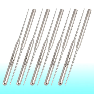 uxcell Uxcell 10 Pieces Taper Tip Alloy Shank Diamond Mounted Points Buffing Bits 3mmx30mmmx2mm