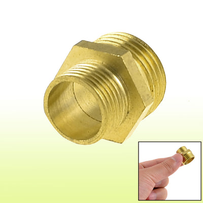 Harfington Uxcell 23mm Long 1/2PT to 3/8PT Male Hex Nipple Reducing Connector Fitting
