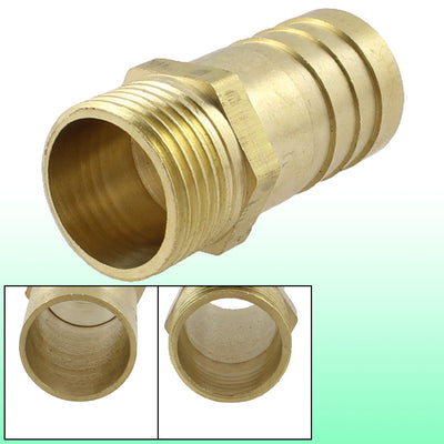 uxcell Uxcell 3/8" PT Thread 16mm Air Gas Hose Barb Fitting Coupler Adapter