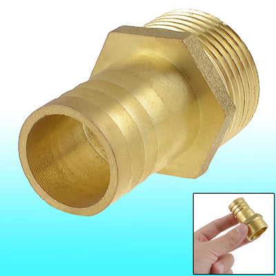 Harfington Brass 25mm Hose Barb to 1" PT Male Thread Pneumatic Coupler Connector