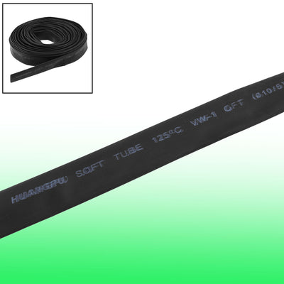 Harfington Uxcell Ratio 2:1 Black Polyolefin 10mm Dia Heat Shrink Shrinkable Tube 10M