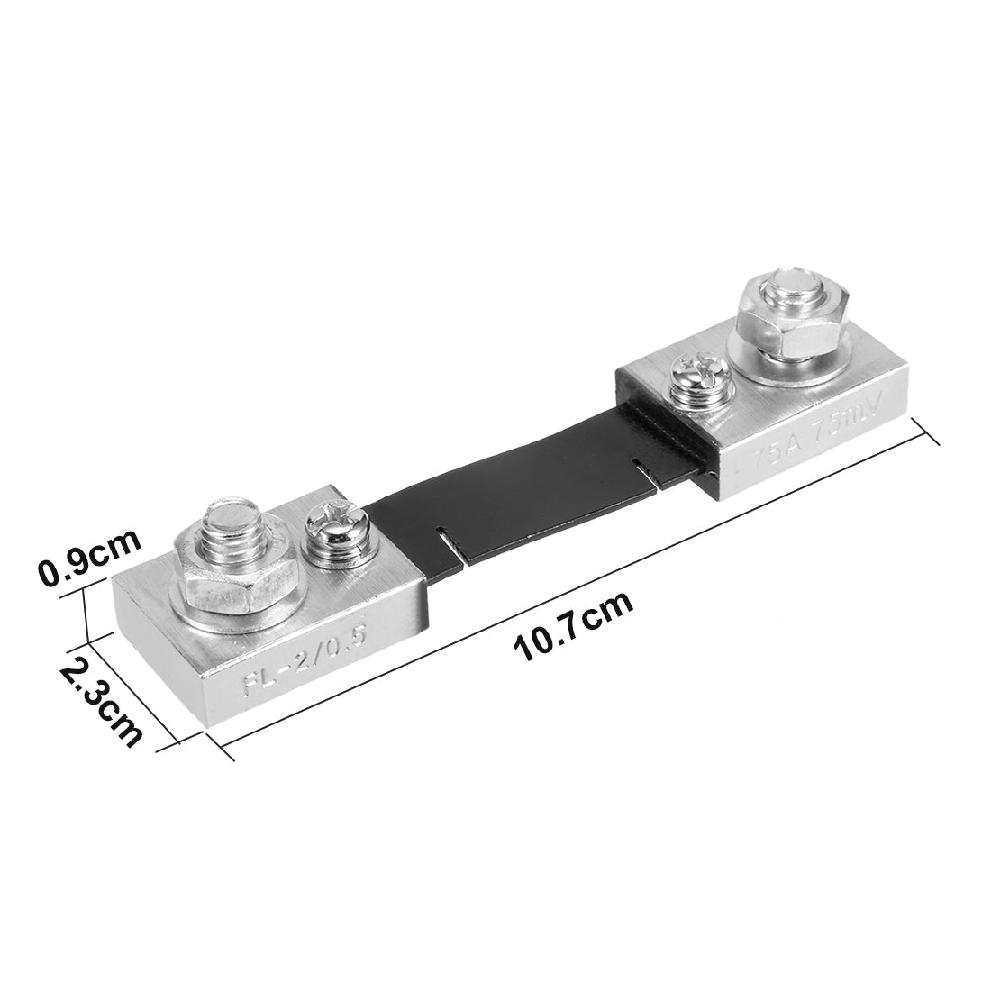 uxcell Uxcell 75A 75mV DC Current Meter Shunt Resistor Resistance for DC Ammeter