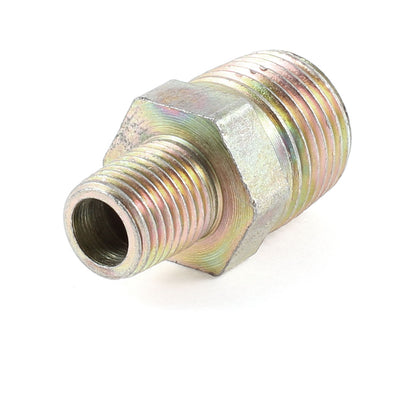 Harfington Uxcell 1/4"PT x 1/2"PT Male to Male Thread Hose Adapter Straight Hex Nipple Fitting Joint
