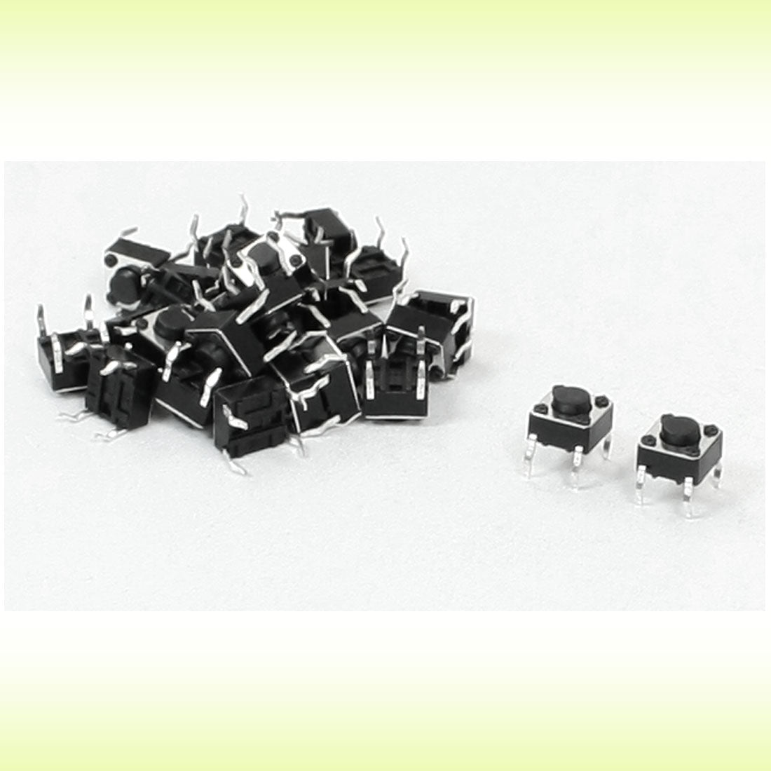 uxcell Uxcell 28 Pcs 6x6x4mm 4 Pins Momentary DIP Tactile Tact Push Button Switch