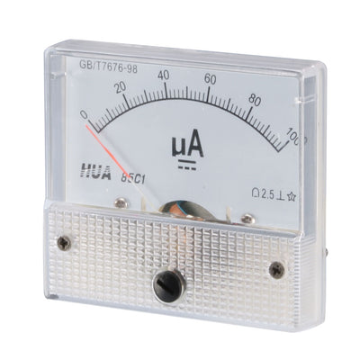 Harfington Uxcell Class 2.5 Accuracy DC 0-100uA Analogue Display Ammeter 85C1-uA