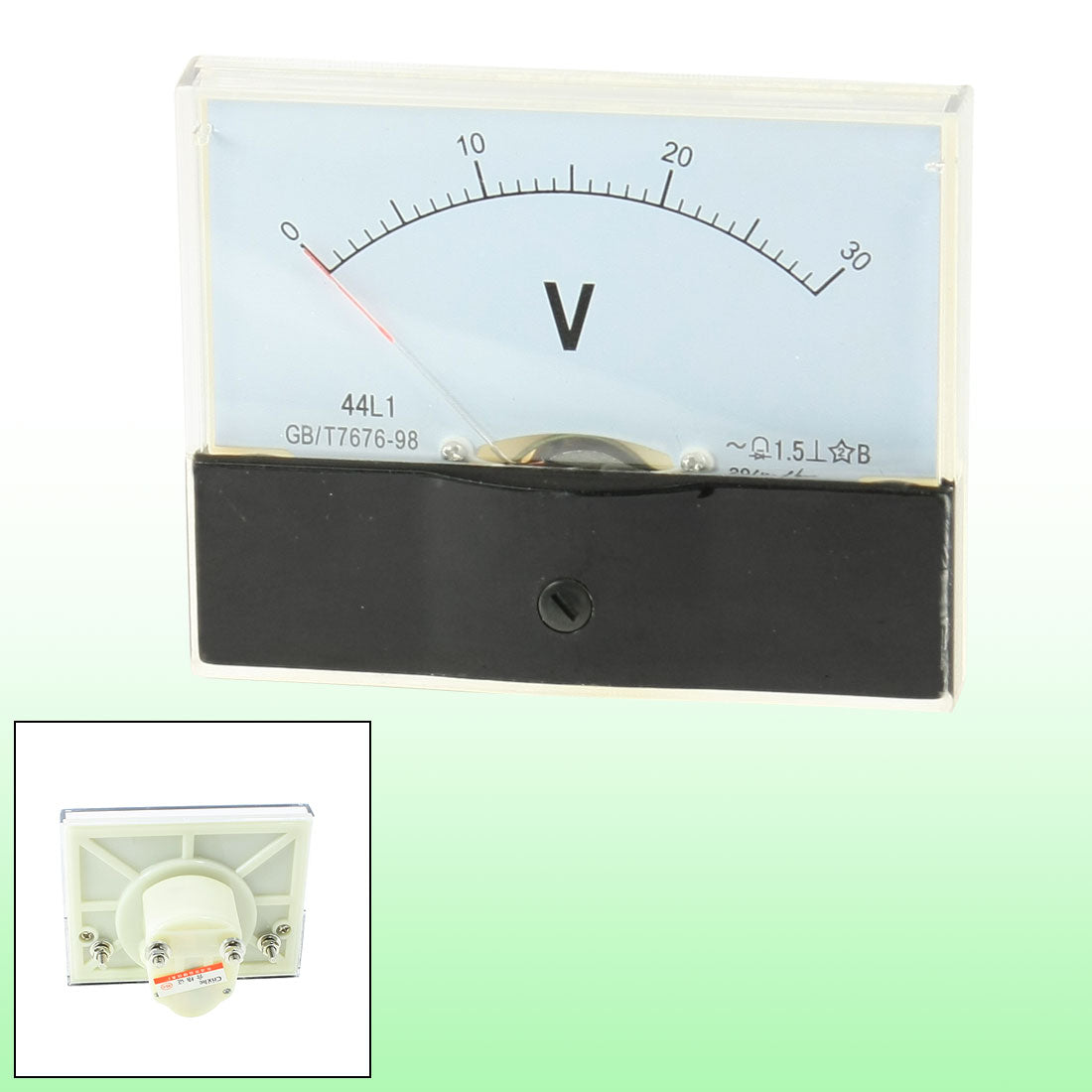 uxcell Uxcell Voltage Testing AC 30V Class 1.5 Accuracy Analog Voltmeter Gauge
