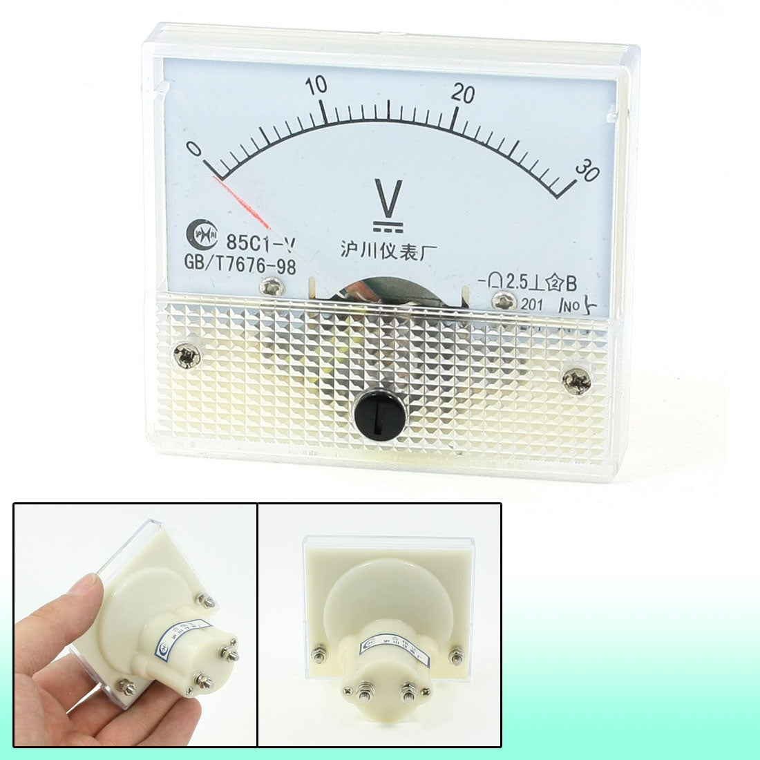 Harfington 85C1-V Class 2.5 Analog Voltage Meter DC 0-30V Voltmeter