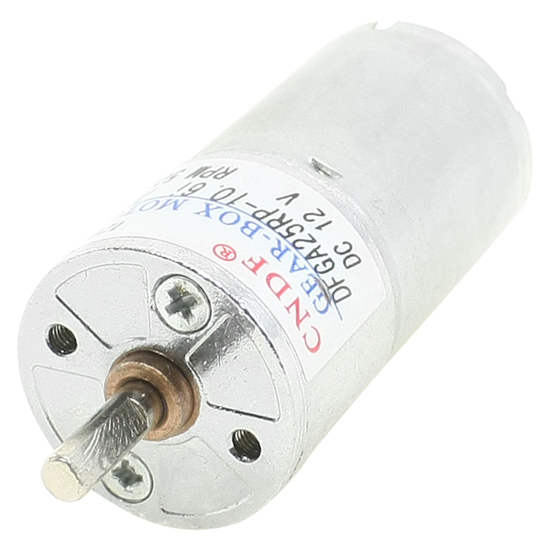 Uxcell 4mmx11mm Shaft 25mm Dia Cylinder Shaped Gear Motor 500 RPM 12V ...