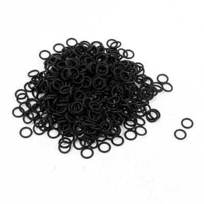 Harfington 7mm x 1mm Rubber Sealing Oil Filter O-Shaped Rings Gaskets 500 Pcs