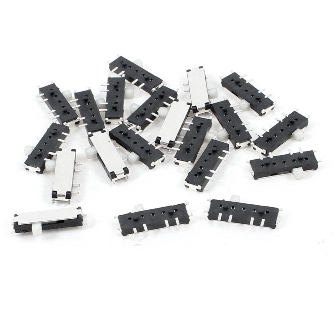 uxcell Uxcell 20 Pcs 3 Position 8 Pin Horizontal Mini Surface Mounted Devices SMT Slide Switch 10mm x 3mm