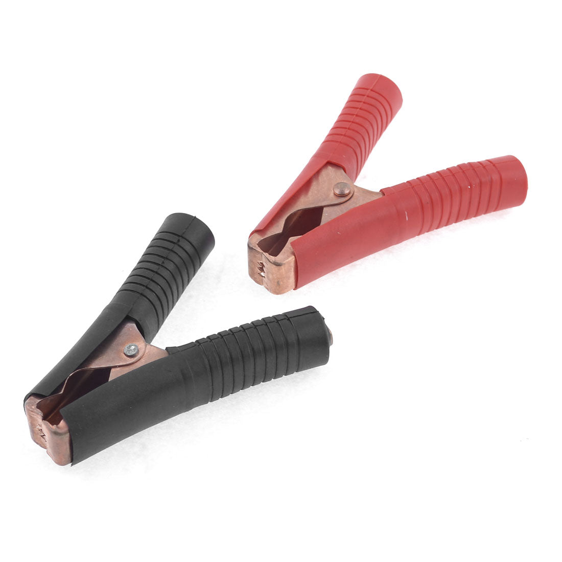 uxcell Uxcell 200A Car Auto Battery Black Red Plastic Handle Alligator Test Clamps Clips Pair