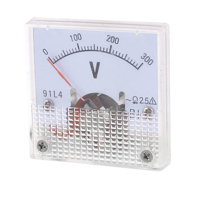 uxcell Uxcell AC 300V Volt Square Face Voltage Meter Analog Voltmeter 91L4