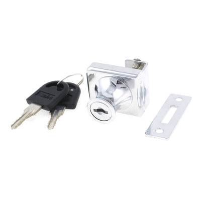 Harfington Uxcell 9mm Spare Part Cabinet Display Case Glass Door Lock with 2 Keys