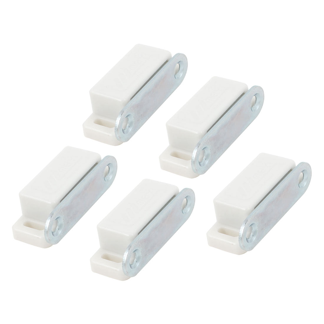 Harfington Cabinet Cupboard Doors Hardware Magnetic Catch Latch White 46mm 5pc