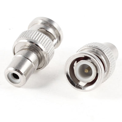Harfington Uxcell 2 Pcs BNC Male to RCA Female Coax Cable Connector Adapter for CCTV Camera