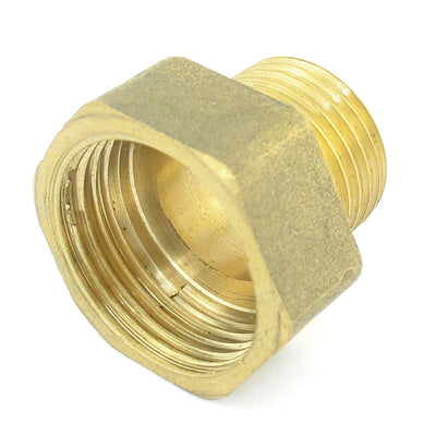 uxcell Uxcell Hydraulic 1/2PT Male to 3/4PT Female Thread Pipe Hex Reducing Bushing Adapter