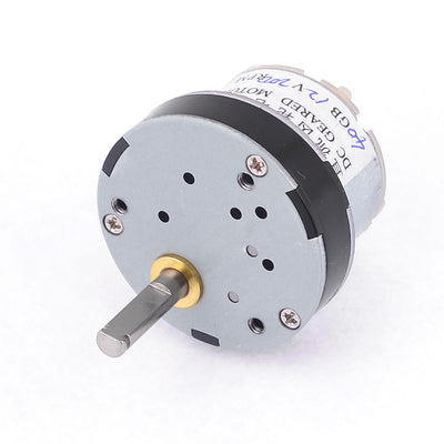Harfington Uxcell 200RPM Output Speed Reducing 5mm Shaft Dia Gearbox Geared Motor 12VDC