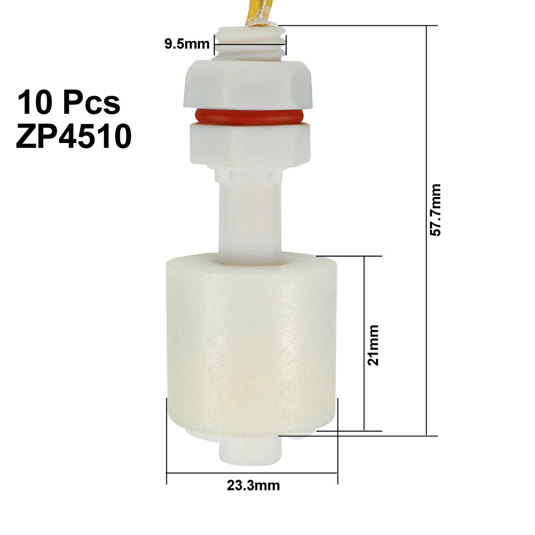 uxcell Uxcell 10Pcs Water Level Sensor Vertical Float Switch ZP4510 for Aquarium Pump Control