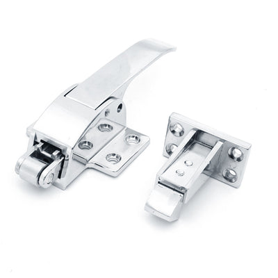 Harfington Uxcell Universal Spring Loaded Refrigerator Latch Type Chromed Handle