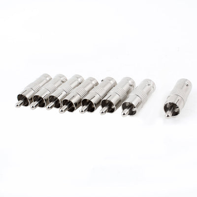 Harfington Uxcell 10PCS BNC Female to RCA Male CCTV Camera Coaxial Cable Adapter Connectors