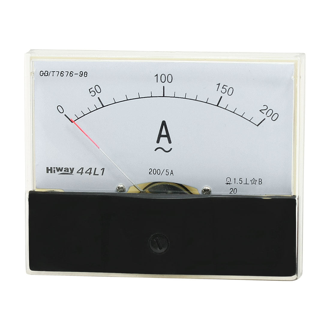 uxcell Uxcell Plastic Casing AC 0-200A Analog Panel Meter Ampere Ammeter Gauge 44L1