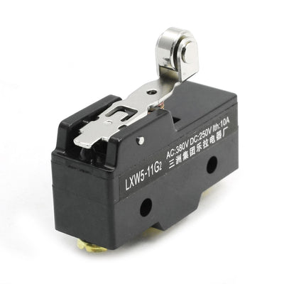 Harfington Uxcell AC 380V DC 250V 10A Short Roller Lever Spring Enclosed Micro Limit Switch