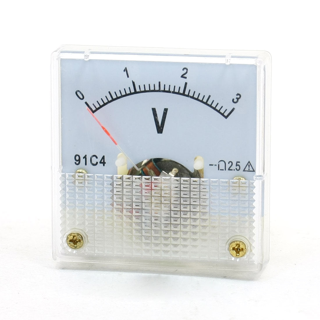 uxcell Uxcell Square Plastic Clear Face DC 0-3V Voltage Panel Meter 91C4