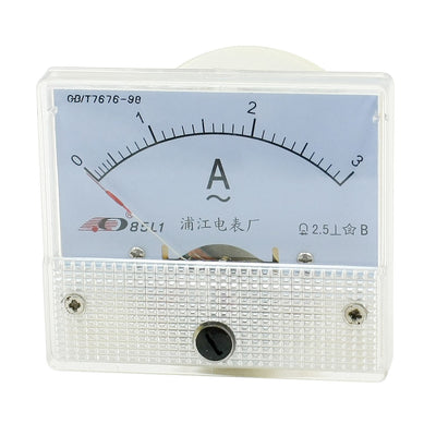 Harfington Uxcell Class 2.5 Accuracy AC 0-3A 85L1 Panel Meter Amperemeter