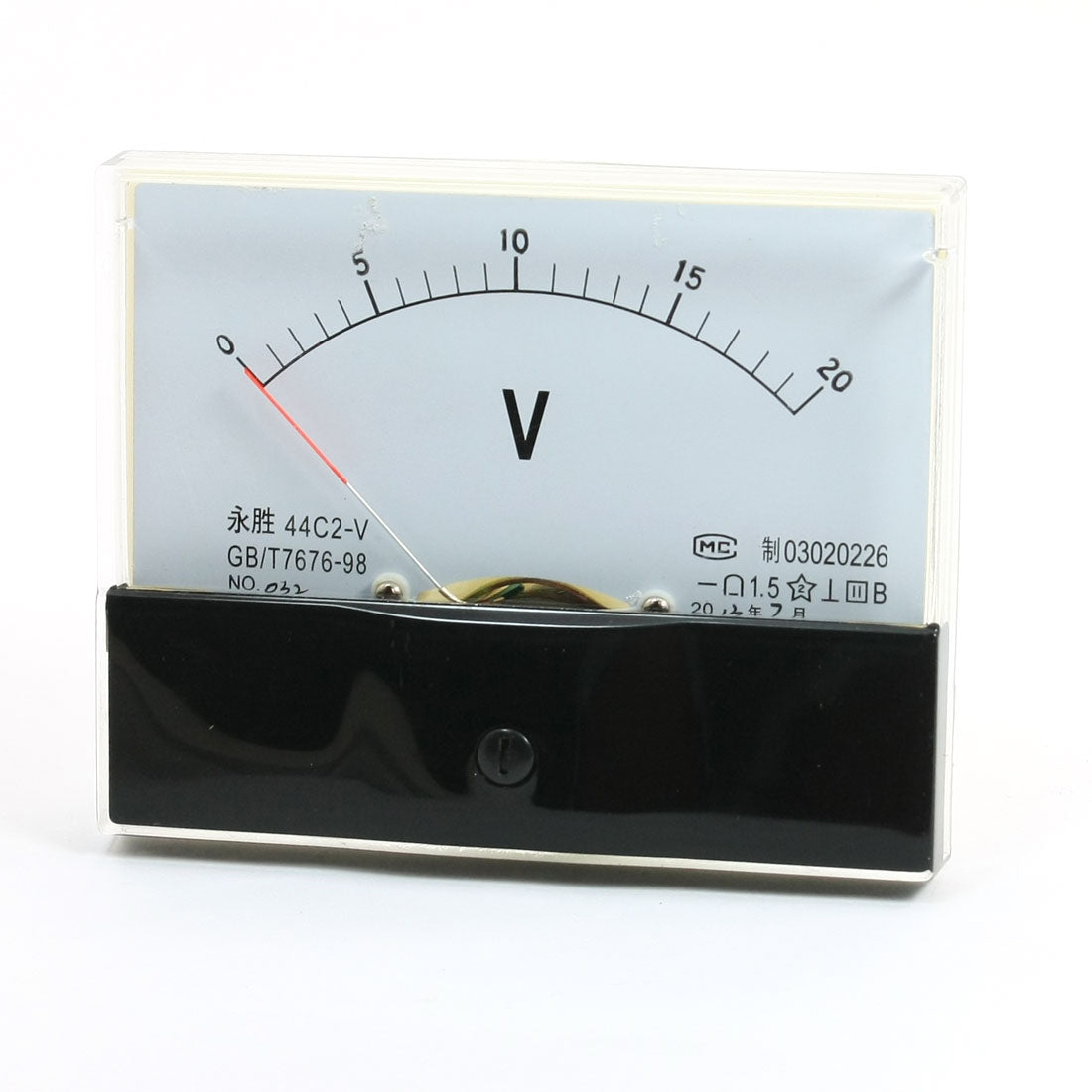 uxcell Uxcell DC 0-20V Measuring Range Panel Analog Voltage Meter Voltmeter 44C2-V
