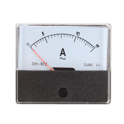 Harfington Uxcell AC 0-15A Analog Panel Ammeter Gauge Ampere Current Meter DH-670