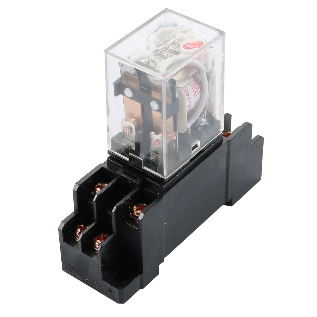 uxcell Uxcell AC 220V/240V Coil 8 Pin DPDT General Purpose Power Relay JQX-13F w Socket