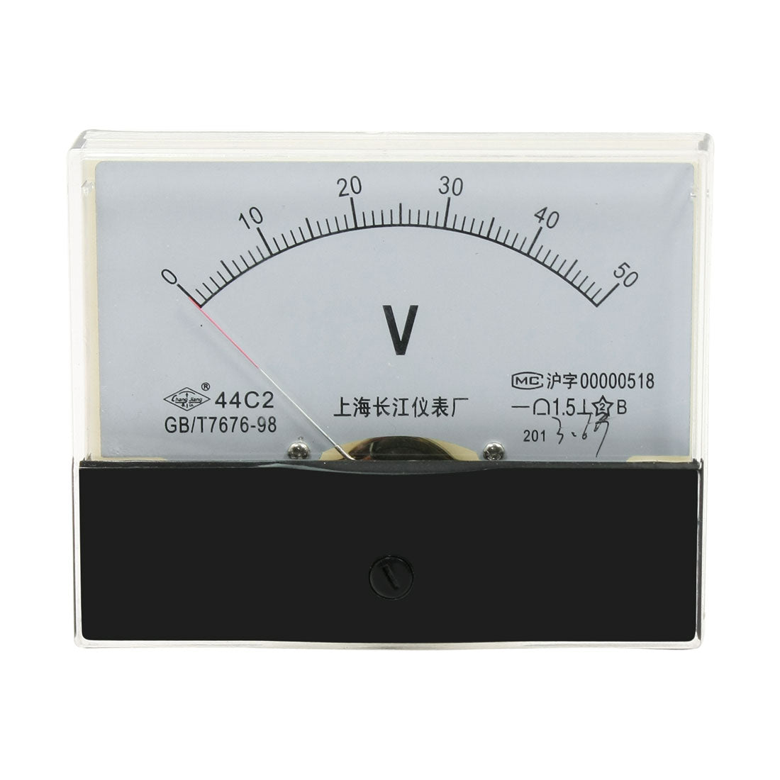 uxcell Uxcell DC 0-50V Rectangle Analog Voltmeter Voltage Panel Meter Gauge