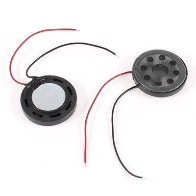 Harfington Uxcell 2pcs 20mm Round Magnetic Magnet Speaker Tweeter Horn 8 Ohm 1W