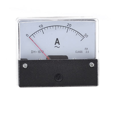 Harfington Uxcell Square Panel 0-30A AC Current Ammeter Analogueeremeter