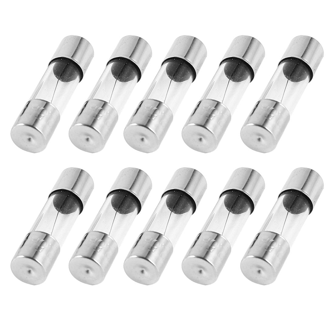 uxcell Uxcell 10 Pcs Fast Blow Type Glass Tube Fuses 5x20mm 250V 2.5A