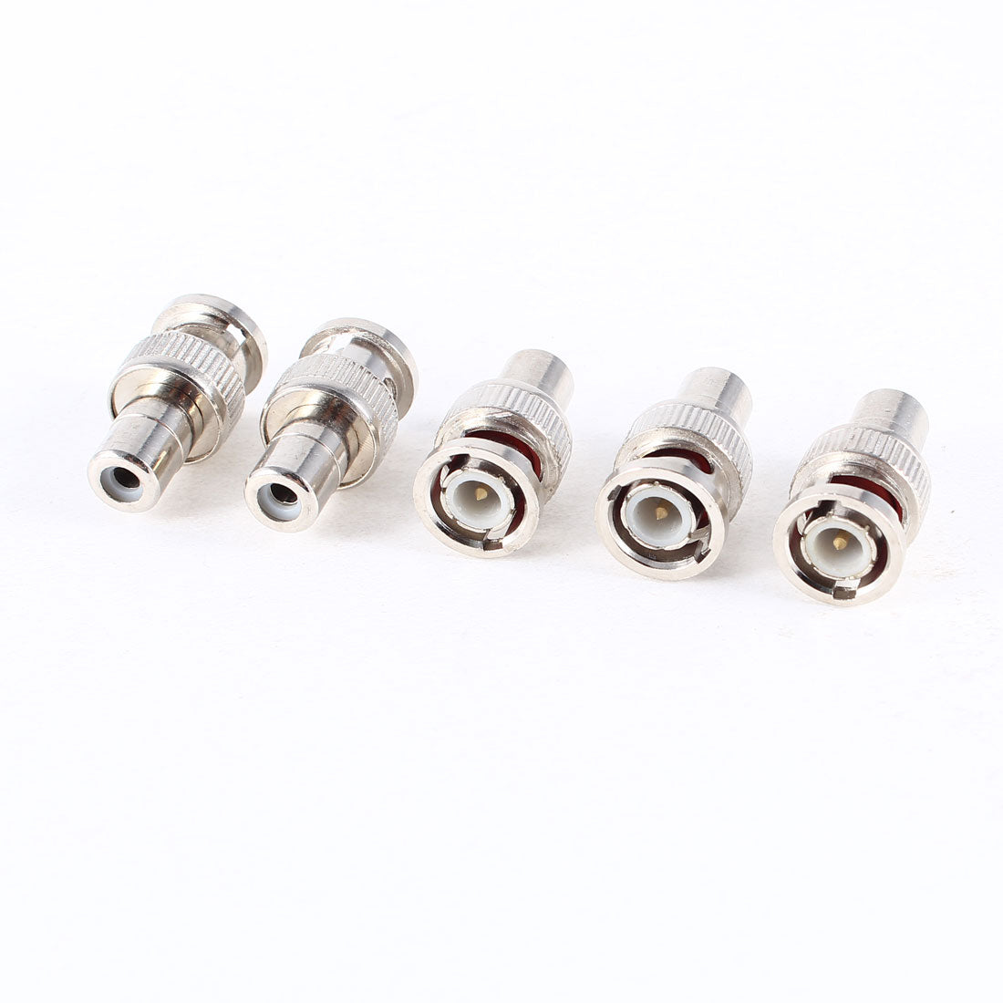 uxcell Uxcell 5 Pcs BNC Male to RCA Female Coax Cable Connector Adapter for CCTV Camera