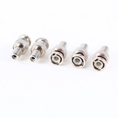 Harfington Uxcell 5 Pcs BNC Male to RCA Female Coax Cable Connector Adapter for CCTV Camera